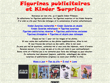 Tablet Screenshot of figurines-publicitaires-et-kinder-surprise.fr